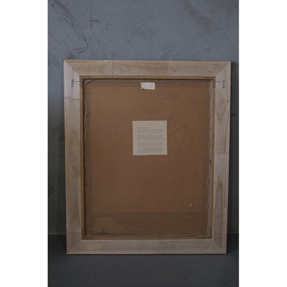 Image 1 of Portret van een vintage meisje in gouache op papier door Christian Bjorn Larsen, 1965