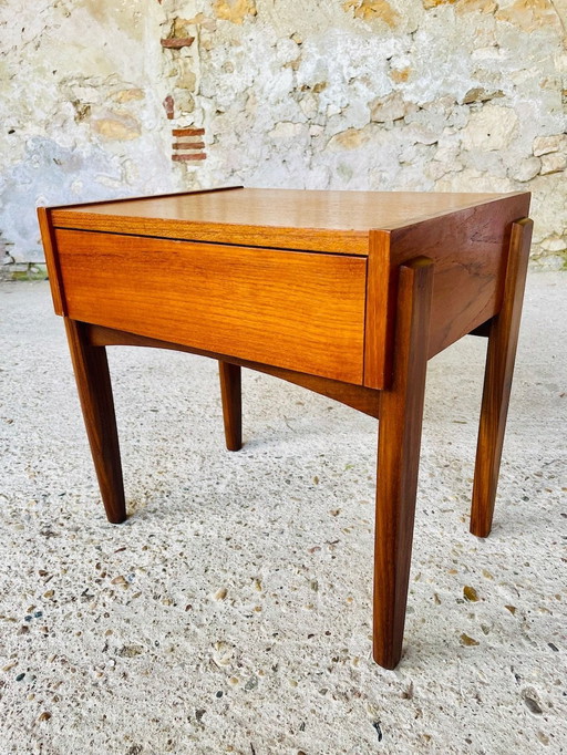 Mid Century, Scandinavisch, Teak nachtkastje, 1960'S