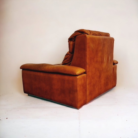 Image 1 of Vintage Leather Sofa & Chair