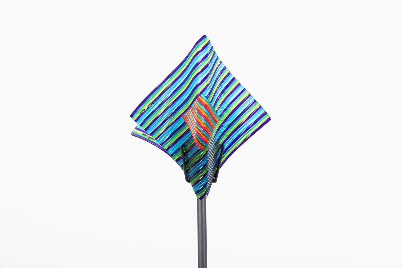 Studio Italia Italiaanse vloerlamp met glazen kap