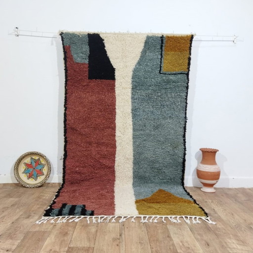 Handgemaakte Marokkaanse Berber Tapijt Multicolor - Handmade Moroccan Berber Rug Multicolore
