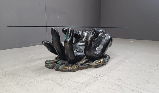 Image 1 of Vintage handgevormde salontafel, 1980S