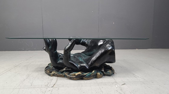 Image 1 of Vintage handgevormde salontafel, 1980S