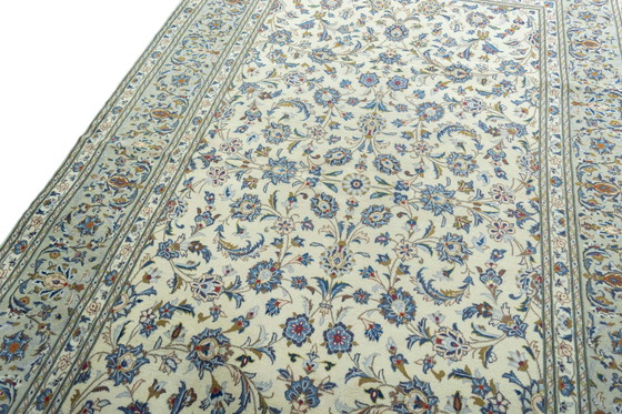 Image 1 of Handgeknoopt Keshan tapijt van kurk - 311 x 196 cm