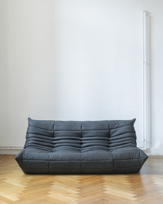 Image 1 of Ligne Roset Togo 3-zits in Black Jeans