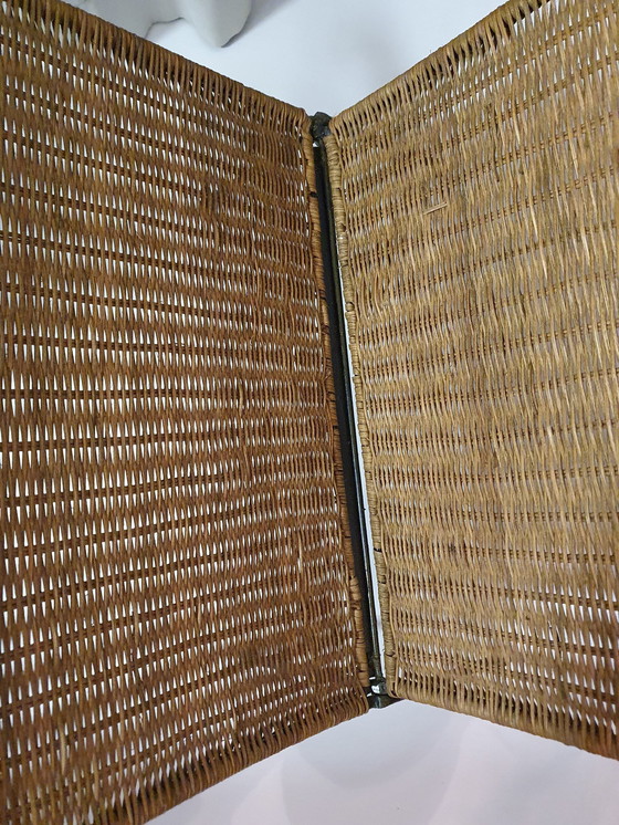 Image 1 of Tijdschriftenrek Vouwbaar rieten/ijzeren 60Er