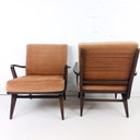 2x vintage lounge fauteuil