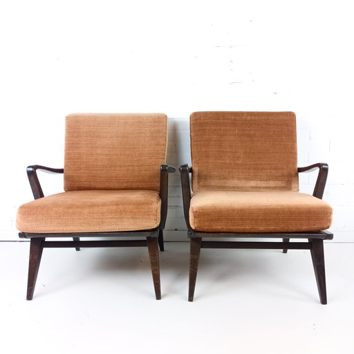 2x vintage lounge fauteuil