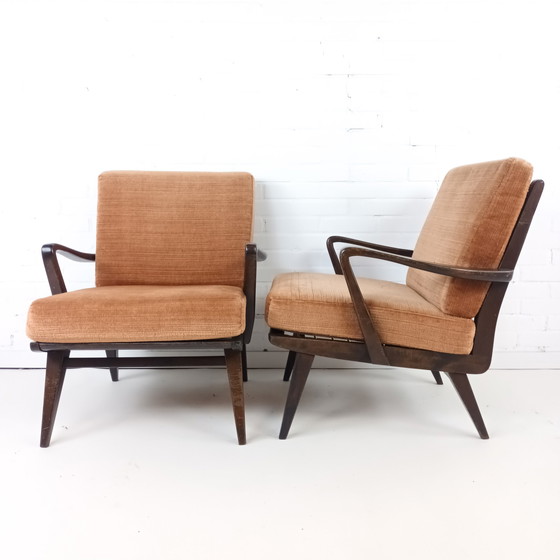 Image 1 of 2x vintage lounge fauteuil