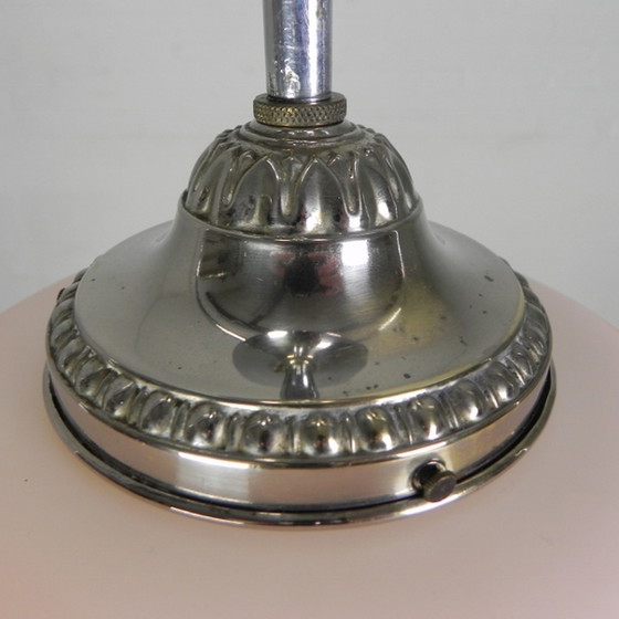 Image 1 of Vintage hanglamp met oranje strepen