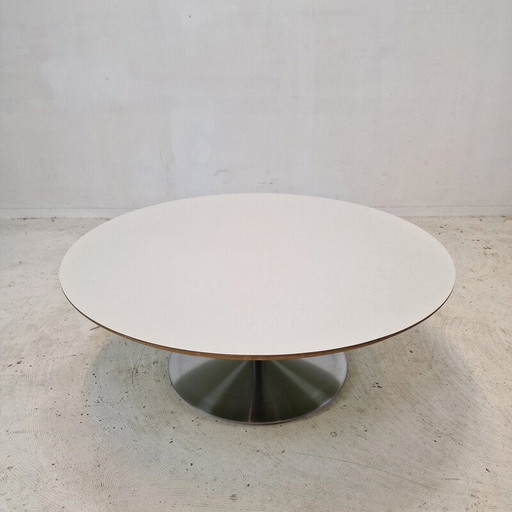 Vintage "Circle" salontafel van houtfineer door Pierre Paulin voor Artifort, 1960
