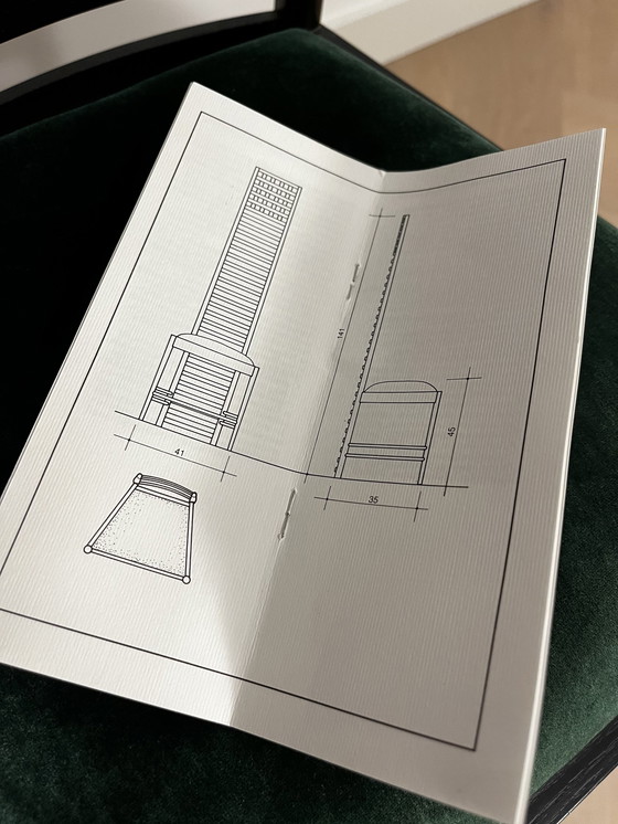 Image 1 of Hill House Chair - Charles Mackintosh Voor Cassina 1973