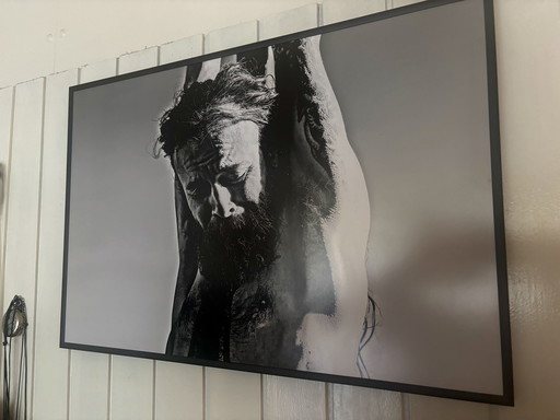 Fotokunst door Max Moszkowicz. Titel: Getatoeëerde Christus