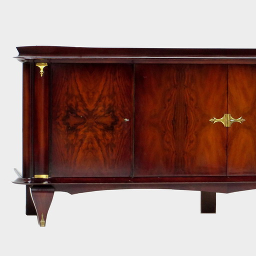 Art Deco buffet dressoir in walnoot van Jules Leleu