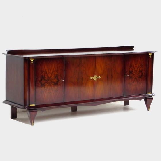 Image 1 of Art Deco buffet dressoir in walnoot van Jules Leleu