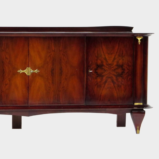 Image 1 of Art Deco buffet dressoir in walnoot van Jules Leleu