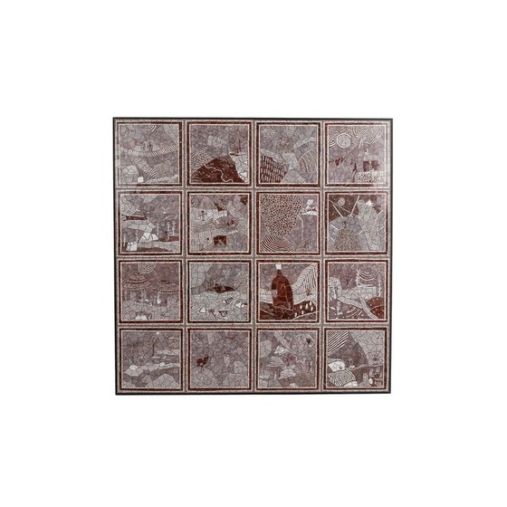 Image 1 of Vintage acryl op vinyl door Guillaume Siméon