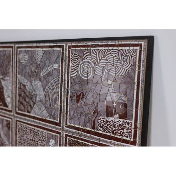 Image 1 of Vintage acryl op vinyl door Guillaume Siméon