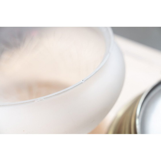 Image 1 of Vintage aluminium en glazen plafondlamp, Duitsland 1979