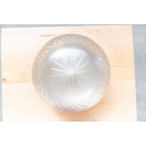 Image 1 of Vintage aluminium en glazen plafondlamp, Duitsland 1979