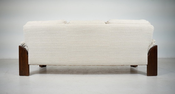 Image 1 of Mid Century Moderne Italiaanse Sofa Door Sapporo Voor Mobil Girgi, 1970 - Nieuwe Bekleding