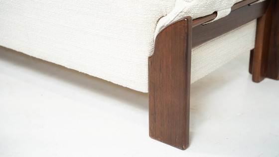 Image 1 of Mid Century Moderne Italiaanse Sofa Door Sapporo Voor Mobil Girgi, 1970 - Nieuwe Bekleding