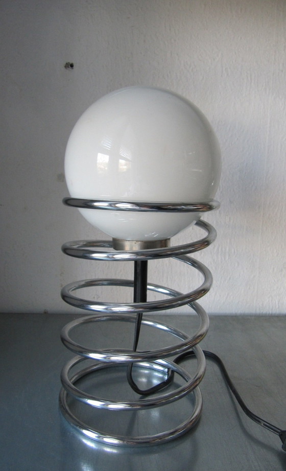 Image 1 of Spiraal Lamp Woja Chroom Opaline Bol Nederland