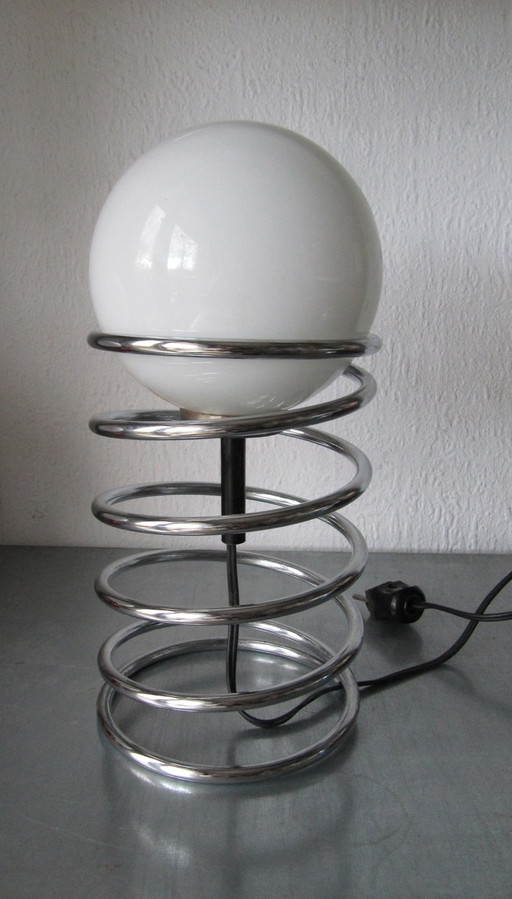 Spiraal Lamp Woja Chroom Opaline Bol Nederland