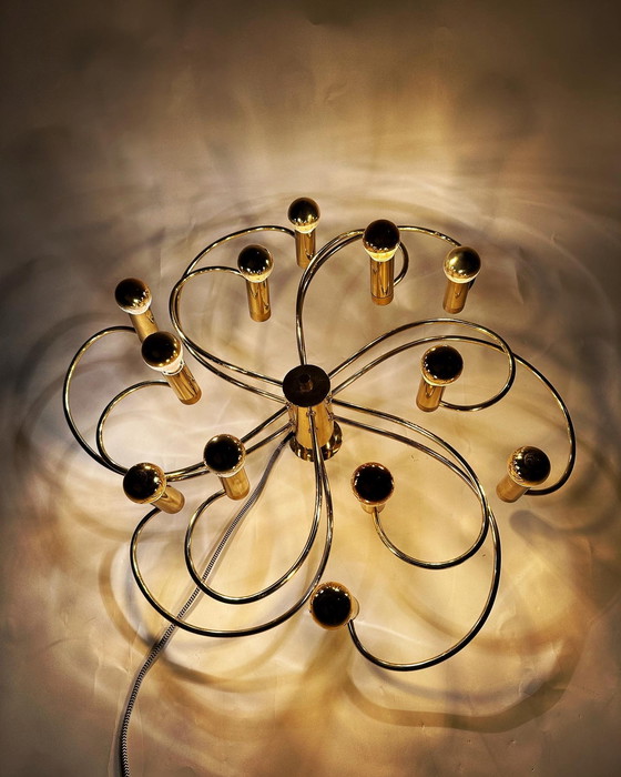 Image 1 of Vintage spiral plafondlamp