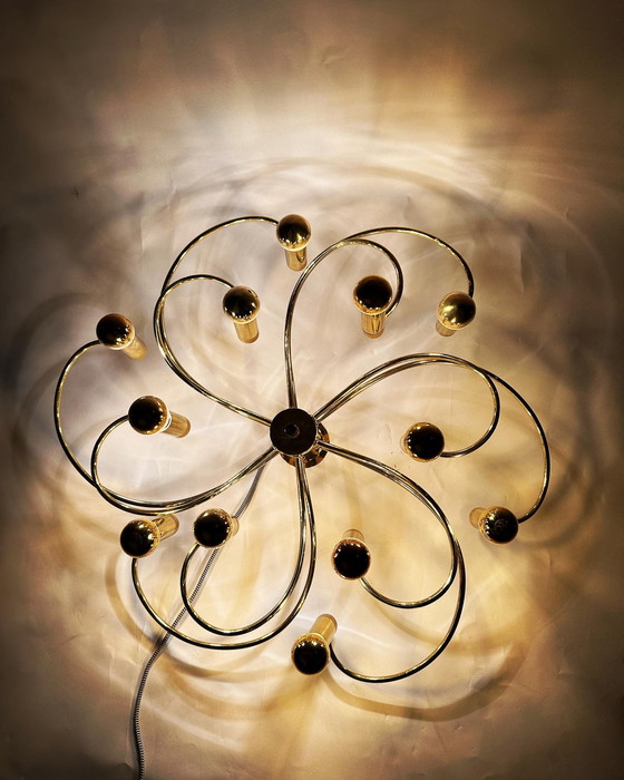 Image 1 of Vintage spiral plafondlamp