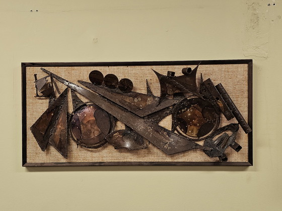 Image 1 of Vintage Brutalist Hendrik Horst Wandpaneel Wandobject 