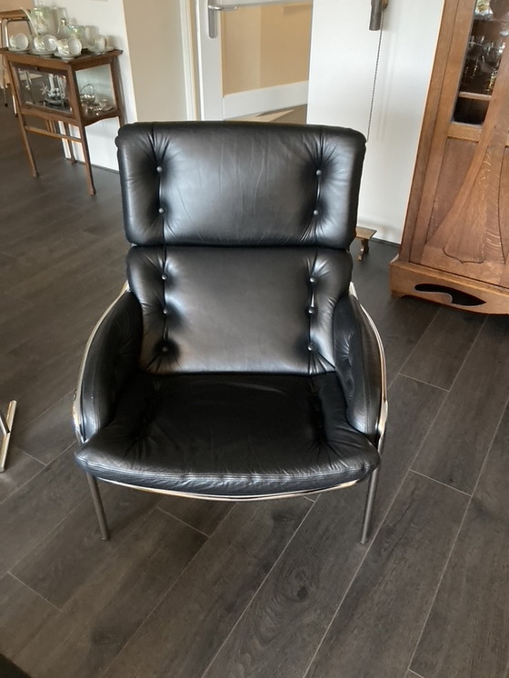 Image 1 of Martin Visser Fauteuil Met Voetenbank