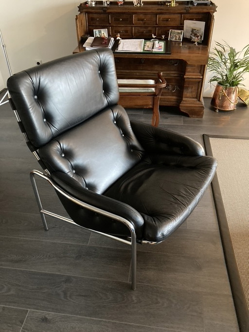 Martin Visser Fauteuil Met Voetenbank