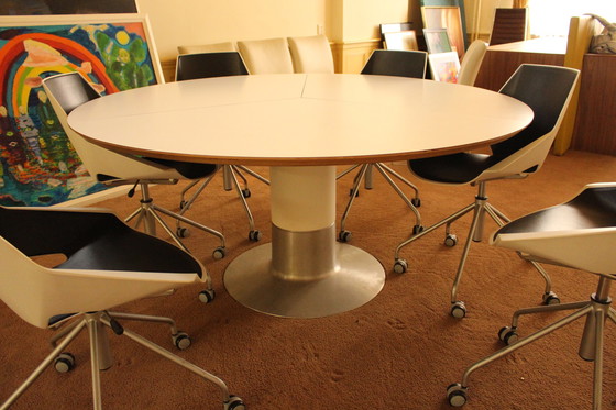 Image 1 of Arco Balans eettafel met 6x Viva stoelen