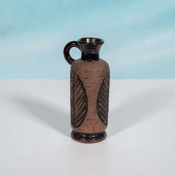 Image 1 of Vintage design vaas Laholm Sweden, ceramic vase sixties