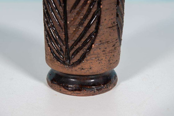 Image 1 of Vintage design vaas Laholm Sweden, ceramic vase sixties