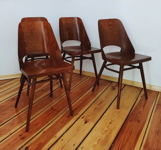 Image 1 of Tsjecho-Slowaakse stoelen van O. Haerdtl voor Ton, 1960S, set van 4