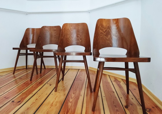 Image 1 of Tsjecho-Slowaakse stoelen van O. Haerdtl voor Ton, 1960S, set van 4