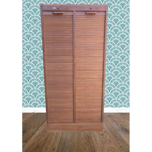 Vintage houten gordijnbinder, 1950