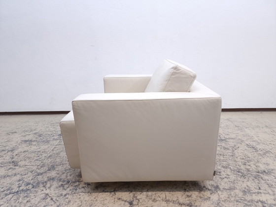 Image 1 of Walter Knoll Nelson draaifauteuil #1 design fauteuil echt lederen fauteuil in grijs