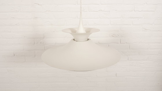 Image 1 of Vintage Hanglamp | Erik Balslev | ‘Radius’ | Wit