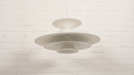 Image 1 of Vintage Hanglamp | Erik Balslev | ‘Radius’ | Wit