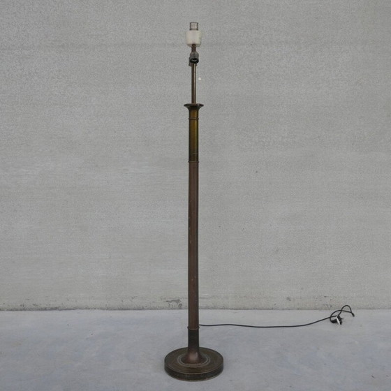Image 1 of Vintage messing vloerlamp, Frankrijk 1950