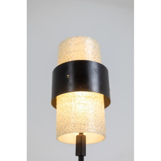 Image 1 of Vintage driepoot lamp in graniet luciet en gelakt metaal, Frankrijk 1950