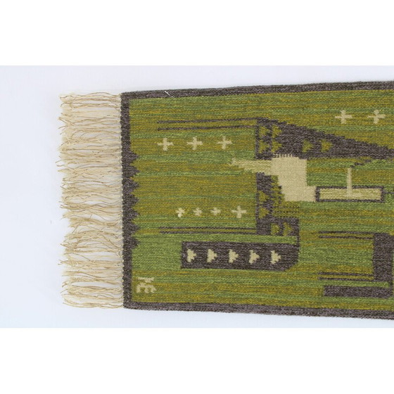 Image 1 of Vintage wollen wandkleed, Denemarken 1970