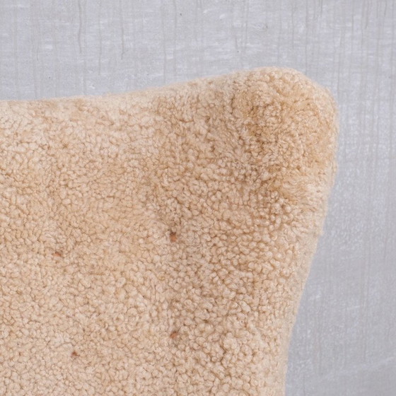 Image 1 of Mid-eeuwse Deense Shearling Teddybeer fauteuil van Mogens Lassen, 1960