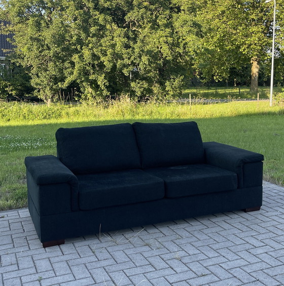 Image 1 of 2.5 Zits Henders en Hazel Zwart Stoffen Sofa