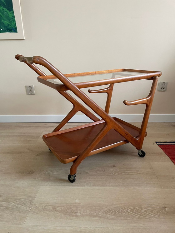 Image 1 of Mid century modern bar cart