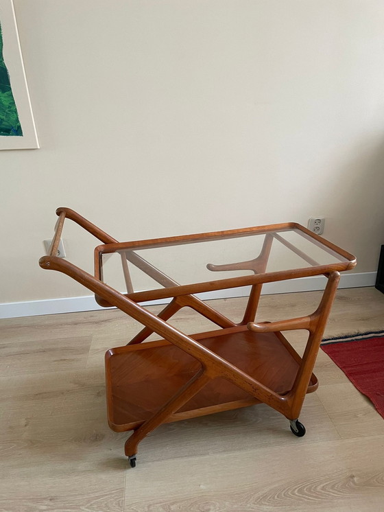 Image 1 of Mid century modern bar cart