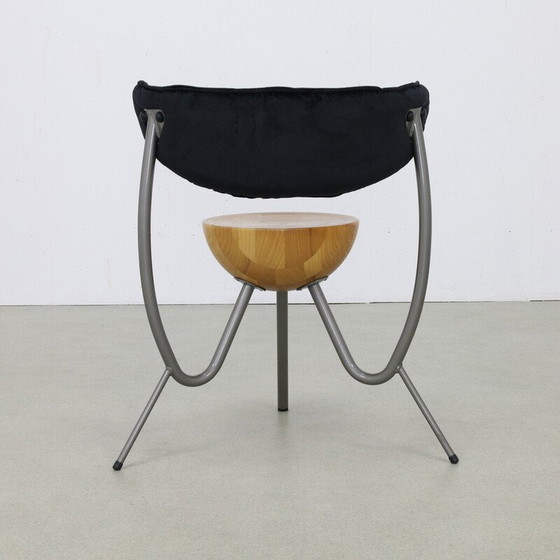 Image 1 of Set van 4 vintage postmoderne eetkamerstoelen van Rob Eckhardt, jaren 1980